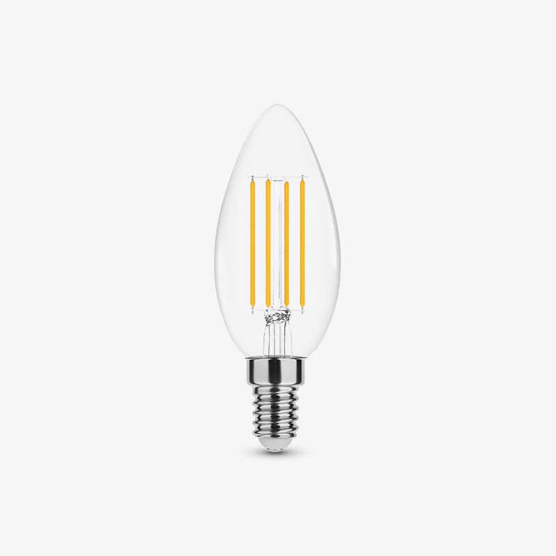 Dimabilna filament LED žarulja E14 4W svijeća C35