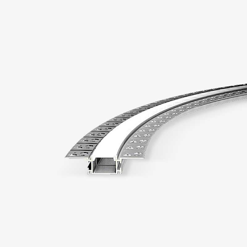 Savitljivi ugradbeni aluminijski profil za LED traku - Knauf ugradnja