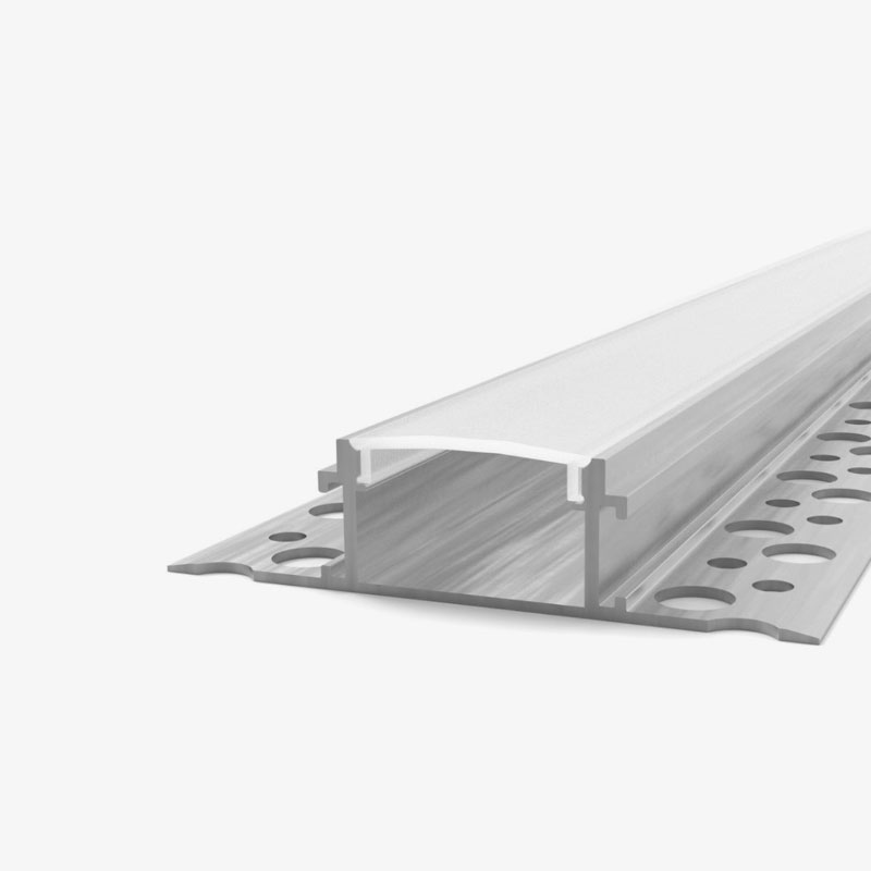 Ugradbeni aluminijski profil za LED traku opalno bijeli difuzor 12.3x17x57 mm - Knauf ugradnja