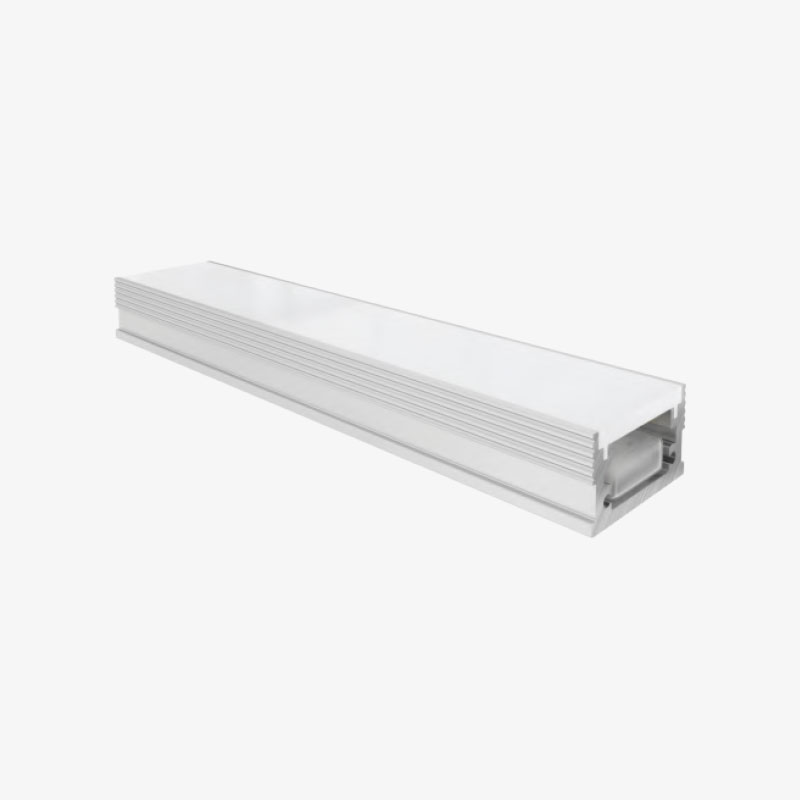 Ugradbeni podni aluminijski profil opalno bijeli difuzor