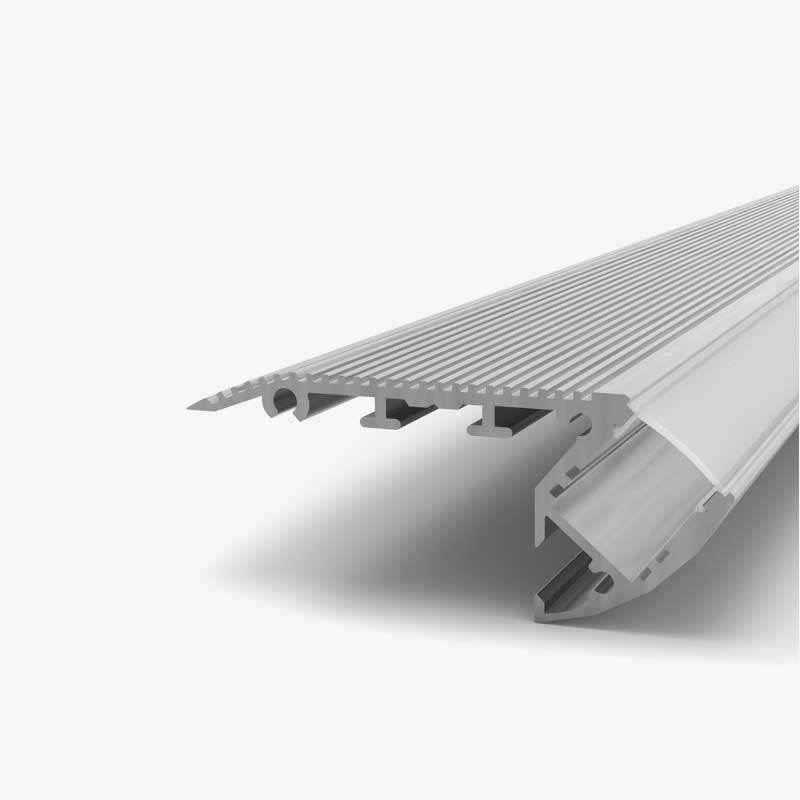 Aluminijski profil za LED traku ugradnju na stepenice 66.35 x 26.90 x 12 mm