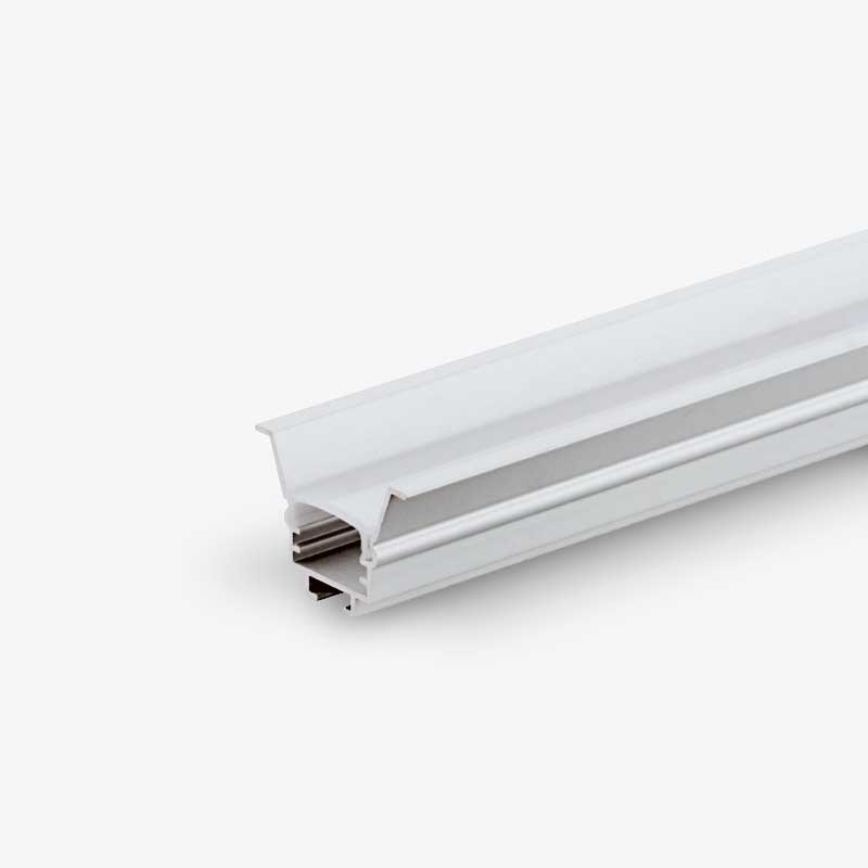 Ugradbeni aluminijski profil za LED traku opalno bijeli difuzor 2 metra 20.00 x 18.00 x 30.00