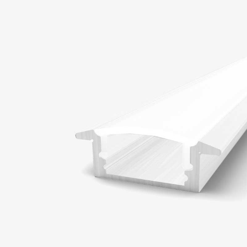 Bijeli ugradbeni aluminijski profil za LED traku bijeli difuzor 24.8 x 7 x 17.20 mm