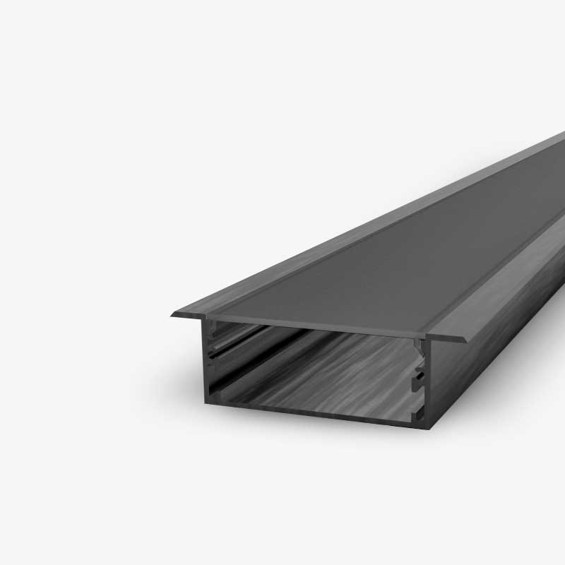 Ugradbeni aluminijski profil za LED traku opalno bijeli difuzor 2 metra 41x27.30x10 mm