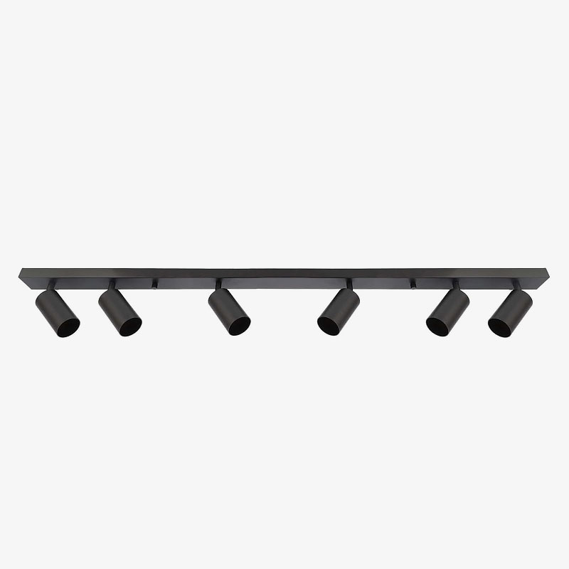 Crni nadgradni LED Spotlight Fargo 6xGU10